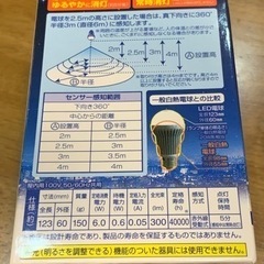 【値下げしました！】人感センサー付きLED電球の画像