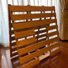 (決まりました)折り畳みすのこベッド（シングル）の画像