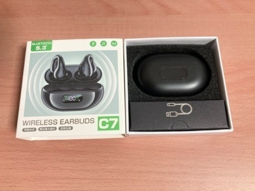 最終値下げ⭐️ワイヤレスBluetoothイヤホン イヤーカフ式 Bluetooth5.3 新品未使用⭐️