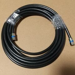 地デジ・BS・CS対応 アンテナケーブル RG6/U 10m ブラック