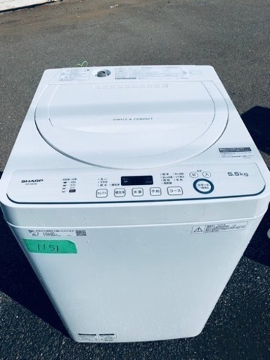 シャープ　全自動電気洗濯機　ES-GE5D-W
