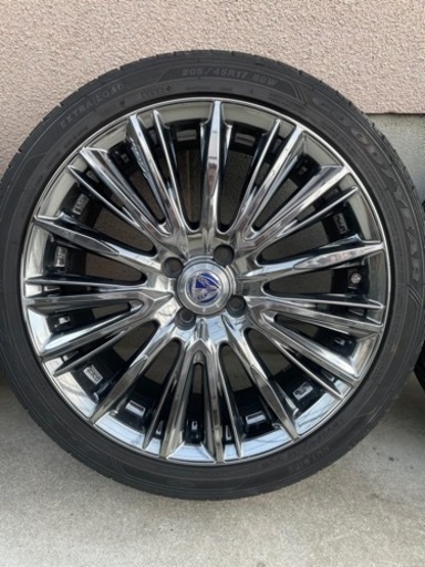 レイズ　RAYS VERSUS  17インチ  7J PCD100 グッドイヤー205/40R17 4本セット　【値下げ】