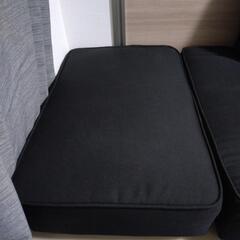 【無料】２人用ソファ　オットマンセットの画像