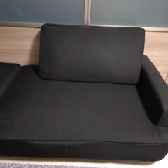 【無料】２人用ソファ　オットマンセットの画像