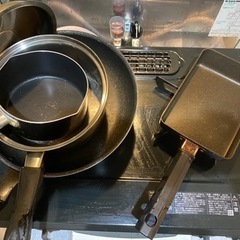 フライパン　鍋　ミニ鍋(ガス用)4点まとめて差し上げます！ ※3...