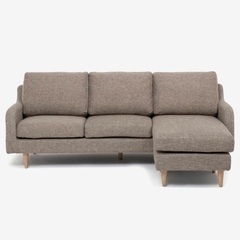 美品】大塚家具 L字ソファ オットマン 3人がけ