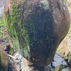 巨大　縁先手水鉢　立鉢　つくばい　夏目 立手水鉢③  天然石　国産の画像