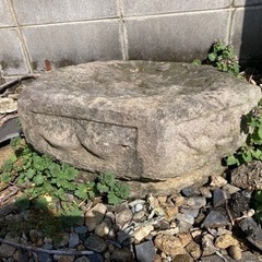 庭石　彫刻あり　灯篭①の画像