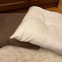 新品、座布団、2つ、カバー無し