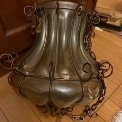 、アンティーク、ガラス照明