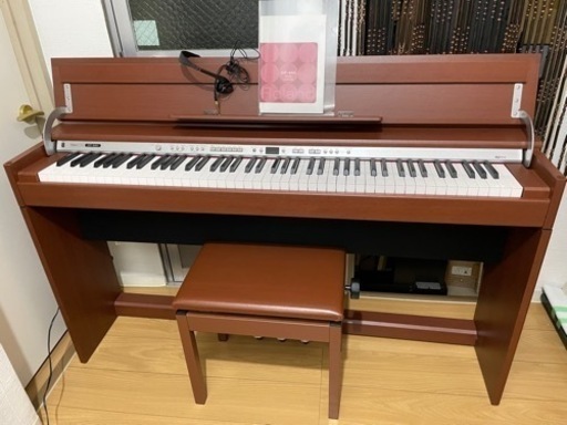 中古美品Roland ローランド 電子ピアノ 木目調DP-990 説明書、椅子、ヘッドホン付き