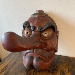 天狗の壁掛け お面 魔除け 縁起物