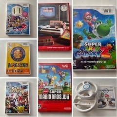 任天堂 Wii 本体一式＋ソフト7枚の画像
