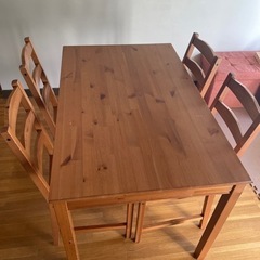 決まりました！家具 ダイニングテーブル椅子4脚セット