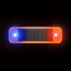 ソーラー警告灯-LED点滅ライトIP65防水の画像