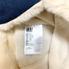 【9-12M】H＆M ベビー帽子 冬 もこもこの画像