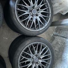 WORK ホイールタイヤ4本セット　225\40r18 7.5j...
