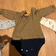 子供服、ベビー服、7点セット、できるかな、トイストーリーなどのロンパース、肌着、ズボン、ロンパース ベビー肌着 ベビー服 70 80の画像