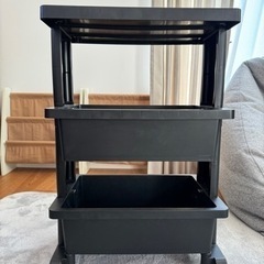 ワゴン　プラスチック　黒