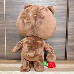【美品】LINE FRIENDS ブラウンぬいぐるみの画像