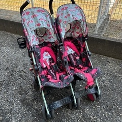 【双子用ベビーカー】子供用品 ベビー用品 ベビーカー、バギー