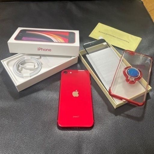 【美品】iPhone SE2第二世代64G SIMフリー新 品カバーとフィルム付き