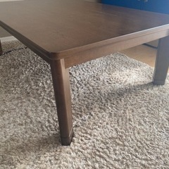 こたつ　家具　ダイニングテーブルの画像