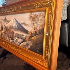 富士山風景飾り額縁の画像