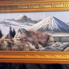 富士山風景飾り額縁の画像