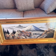 富士山風景飾り額縁の画像