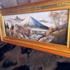 富士山風景飾り額縁の画像