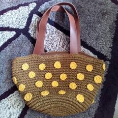 編みトートバッグ👜の画像