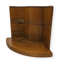 (決まりました)コーナータイプ　木製　棚什器　2台ありますの画像