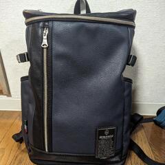 【美品】Bianchi　ビアンキ　レザーリュックサック　14L　...