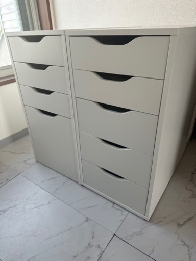 2個セット 家具 収納家具 キャビネット