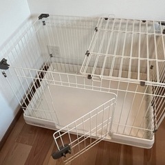 蓋付き ペットケージ ペットサークル ペットフェンス 犬用　幅91.6×奥行63.6×高さ60.3cmの画像