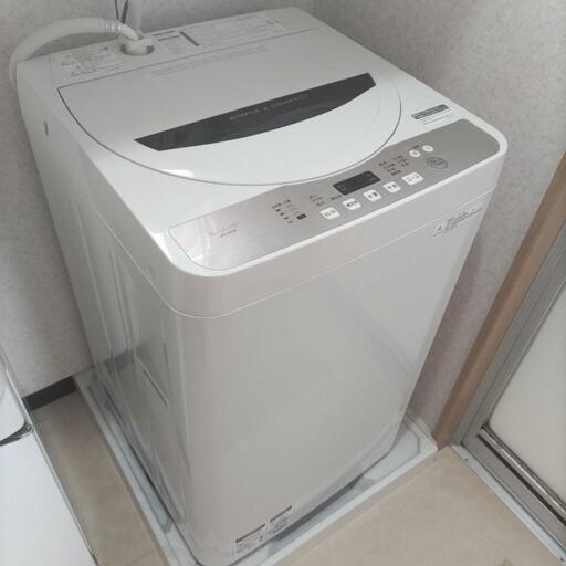※お取引中【値下げ5,000→】シャープ（SHARP）　全自動洗濯機　ES-GE4B