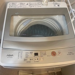 決まりました　AQUA 洗濯機　5kg 2019年製の画像