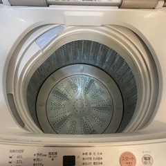 決まりました　AQUA 洗濯機　5kg 2019年製の画像