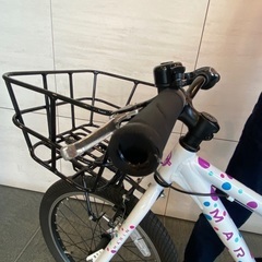 12000→10000円　MARIN 自転車　18インチ　キッズ　水玉　 DONKY JR カゴ付きの画像