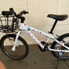 12000→10000円　MARIN 自転車　18インチ　キッズ　水玉　 DONKY JR カゴ付きの画像