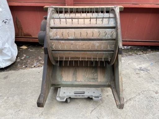 ☆相談中☆ 足踏み脱穀機 レトロ アンティーク ジャンク品 古民具 農業機械