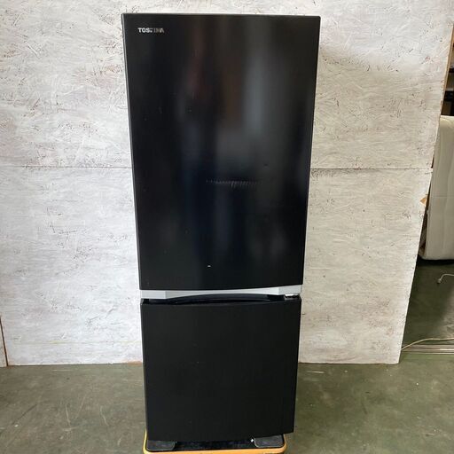 【TOSHIBA】 東芝 ノンフロン冷凍冷蔵庫 2ドア 容量153L 冷凍室43L 冷蔵庫110L GR-R15BS 2019年製