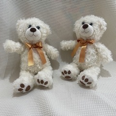2個セット　ベアー　くま テディーベアー ぬいぐるみの画像