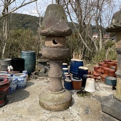 【中古品】灯篭 カケあり 