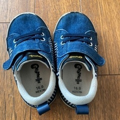 子供靴　デニム　16cmの画像
