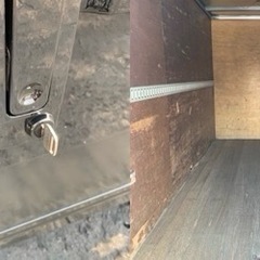 No.835 アルミバン 2ｔ 車  アルミ 箱 バイク 倉庫 トラック コンテナ 米 保管庫 物置 DIYの画像