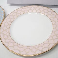  未使用品 ドクターシーラボ ノリタケコラボ 第2弾 リムプレート 2枚セット アイスブルー・コーラルピンク 2色 17.7cm 限定品 ☆ PayPay(ペイペイ)決済可能 ☆ 札幌市 豊平区 平岸 平岸店の画像