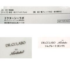 未使用品 ドクターシーラボ ノリタケコラボ 第2弾 リムプレート 2枚セット アイスブルー・コーラルピンク 2色 17.7cm 限定品 ☆ PayPay(ペイペイ)決済可能 ☆ 札幌市 豊平区 平岸 平岸店の画像