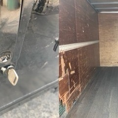 No.836 アルミバン 2ｔ 車  アルミ 箱 バイク 倉庫 トラック コンテナ 米 保管庫 物置 DIYの画像